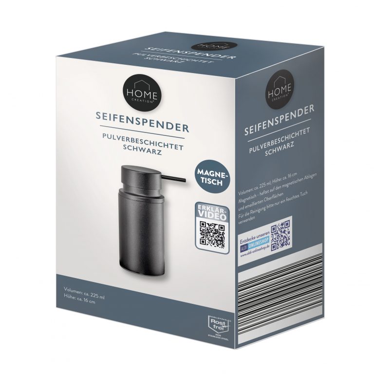 Seifenspender Schwarz AS.3D 1 768x768
